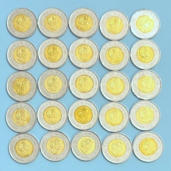 Canada 2018 Coloured 100th Anniversary Armistice 1918-2018 Roll of 25 x $2 Coins - Picture 3 of 16